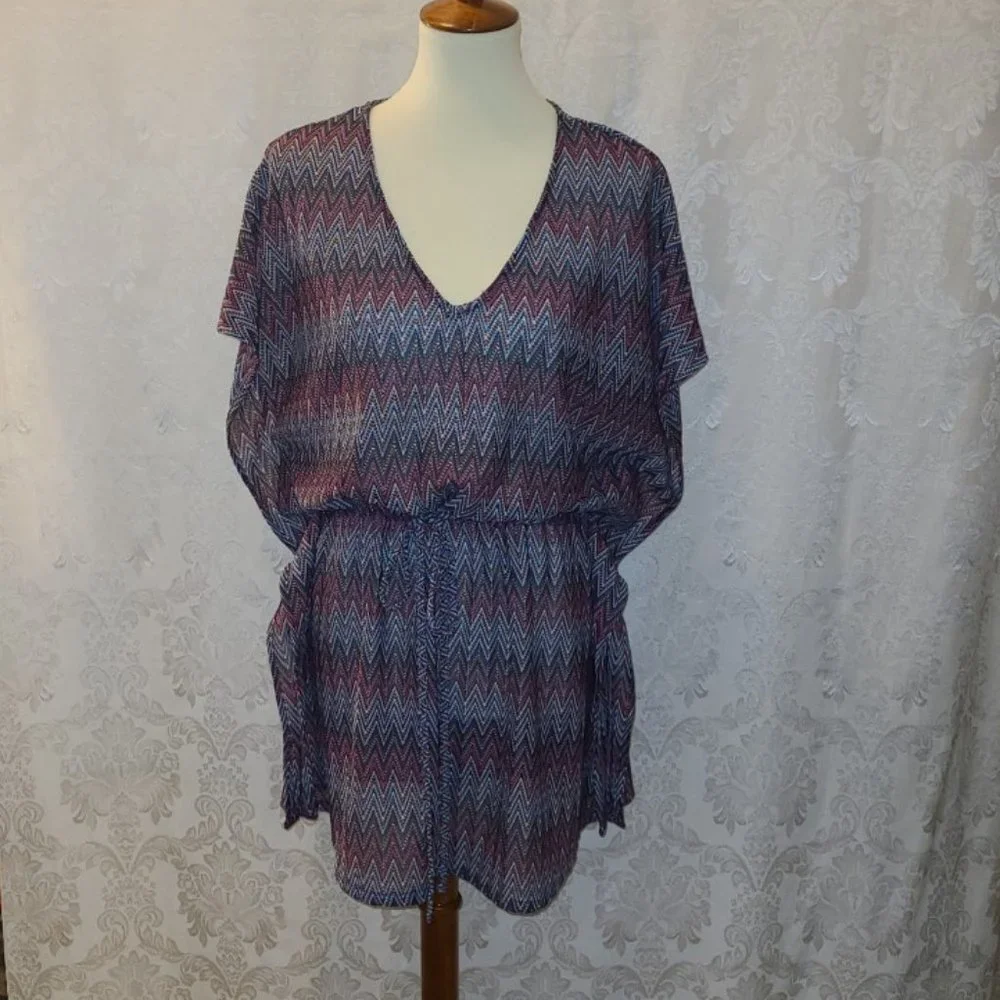 Ruby Ribbon Flamestitch Tunic #0342 Size XS-M